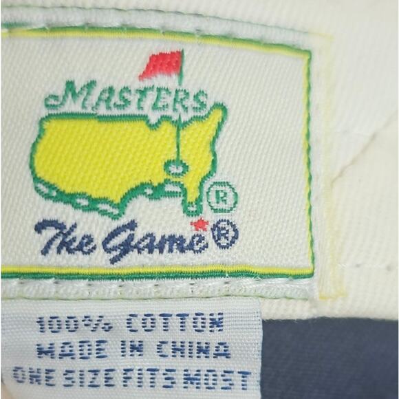 Masters Strap Back Hat Augusta National Golf Club Script Embroidered The Game - Picture 3 of 5